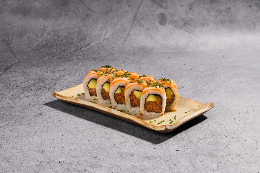 2 Salmones roll de salmon sin gluten - Kanu Sushi